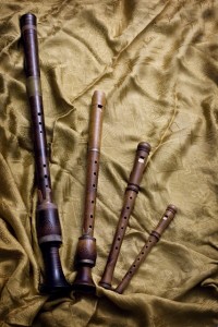 Famiglia piccola di flauti rinascimentali