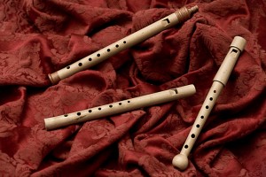 Flauti medievali di taglia soprano, copia di Philipp Blazey